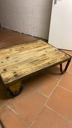 Oude industriele salontafel, Ophalen, Gebruikt, 100 tot 150 cm, 50 tot 100 cm