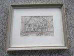Albert De Deken (1915 – 2003) Houtskooltekening , Huizen, Ophalen of Verzenden