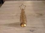 Kerst metalen gouden kerstboompje (20 cm), Diversen, Ophalen of Verzenden, Zo goed als nieuw