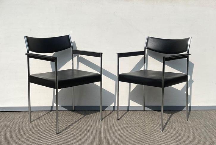 Paar Kusch & Co stoelen # Vintage 60s # armstoelen, Huis en Inrichting, Stoelen, Gebruikt, Twee, Hout, Kunststof, Metaal, Overige materialen