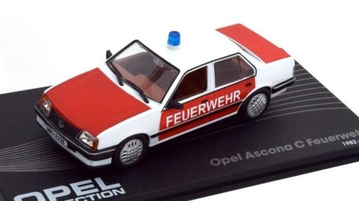 Opel Ascona C - Feuerwehr - 1981 - 1988 - Pompiers -, Hobby en Vrije tijd, Modelauto's | 1:43, Nieuw, Auto, Overige merken, Ophalen of Verzenden
