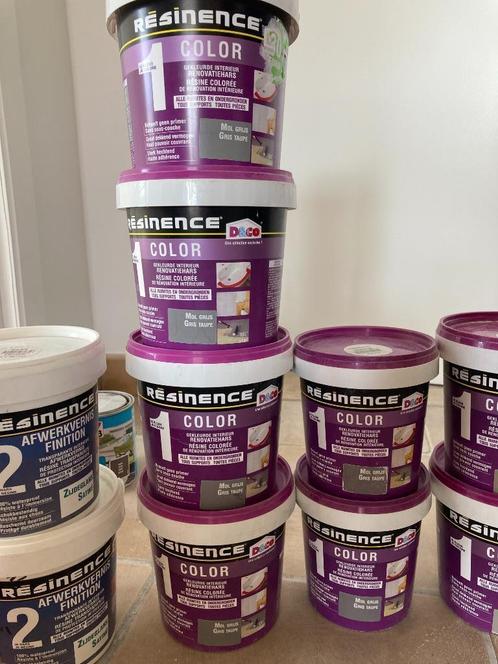 peinture/résine de rénovation, Doe-het-zelf en Bouw, Verf, Beits en Lak, Nieuw, Verf, Minder dan 5 liter, Grijs, Ophalen