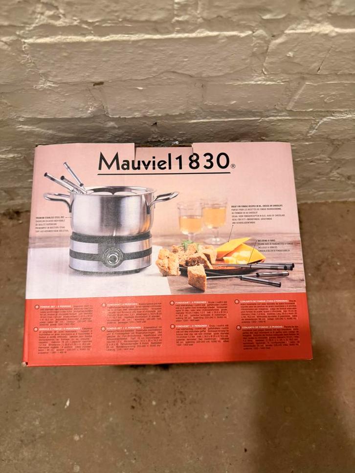 NIEUW: Mauviel 1830 Luxe Fondueset (RVS) – Elektrisch, Elektronische apparatuur, Fonduesets, Nieuw, Fondueset, Elektrisch, Ophalen