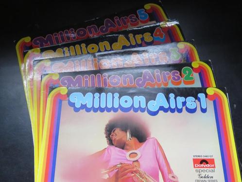 LOT 5 x LP VINYL / MILLION AIRS VOL1-2-3-4-5 / COMPILATION, Cd's en Dvd's, Vinyl | Pop, Gebruikt, 1960 tot 1980, 12 inch, Ophalen of Verzenden