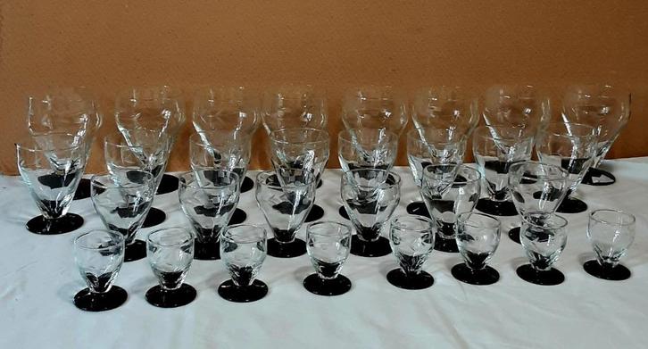 ART DECO GLASSERVIES, Antiek en Kunst, Antiek | Glaswerk en Kristal, Ophalen of Verzenden