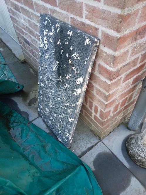 Grijswit gespikkelde dikke plaatsteen, Doe-het-zelf en Bouw, Overige Doe-Het-Zelf en Bouw, Gebruikt, Ophalen