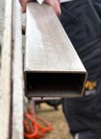 3x inox koker rechthoekig 3x6x470 cm, Enlèvement, Utilisé, Autres métaux