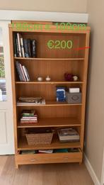 Bibliothèque en chêne €200, Ophalen, Zo goed als nieuw, Eikenhout