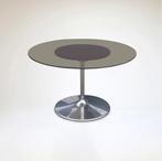 Space age eettafel glas en metaal Chromcraft USA 1970s, 100 tot 150 cm, 100 tot 150 cm, Rond, Gebruikt