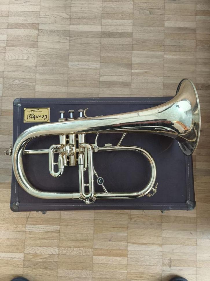 Bugel/Flugelhorn A. Courtois, model 154, 1969 (SN 22741), Muziek en Instrumenten, Blaasinstrumenten | Trompetten, Gebruikt, Overige typen
