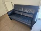 JORI salon donkerblauw, Ophalen, Gebruikt, Leer