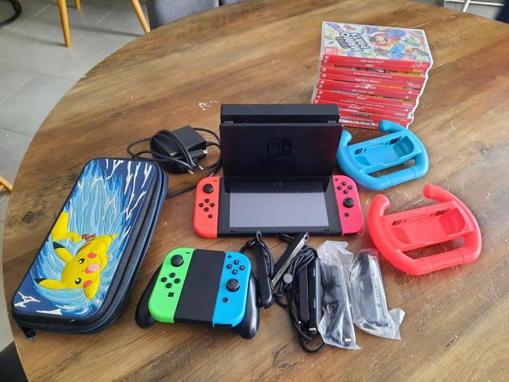 Nintendo Switch met toebehoren, Games en Spelcomputers, Spelcomputers | Nintendo Switch, Gebruikt, Ophalen of Verzenden