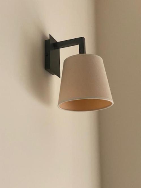 Appliques Stéphane Davits, Huis en Inrichting, Lampen | Wandlampen, Zo goed als nieuw, Metaal, Stof, Ophalen