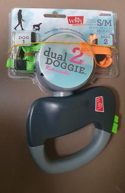 WIGZI Dual Doggie hondenlijn vr 2 honden NIEUW!, Dieren en Toebehoren, Hondenriemen, Nieuw, Hondenriem, Ophalen of Verzenden
