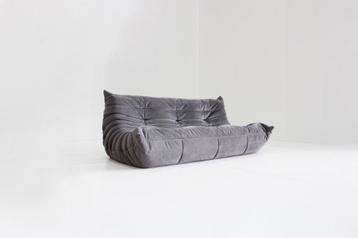 Originele Vintage Ligne Roset Togo 3 zits sofa Alcantara beschikbaar voor biedingen