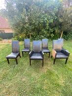 Stoelen, Huis en Inrichting, Stoelen, Ophalen, Zwart, Hout, Zo goed als nieuw