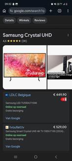 Samsung Crystal UHD DU7100 55", Ophalen of Verzenden, Zwart