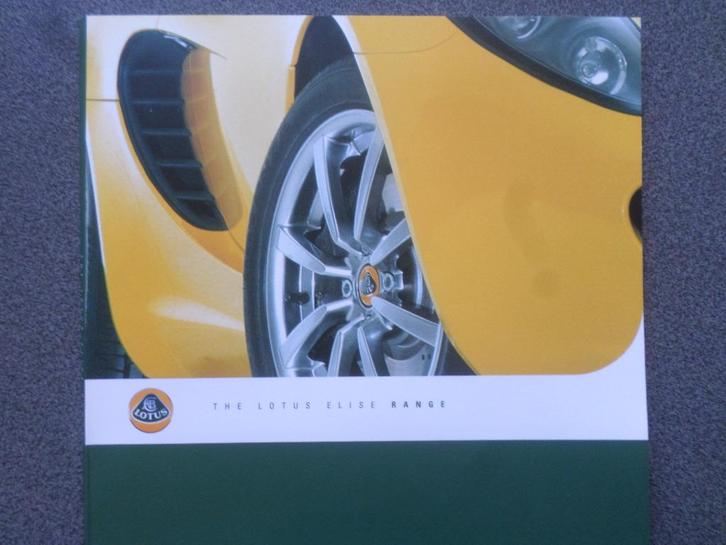Lotus Elise map met Brochure, Boeken, Auto's | Folders en Tijdschriften, Ophalen of Verzenden