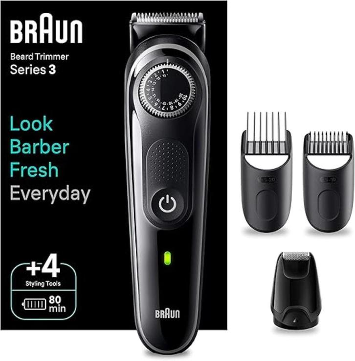 Braun Baardtrimmer GRATIS LEVERING, Handtassen en Accessoires, Uiterlijk | Haarverzorging, Nieuw, Overige typen, Verzenden