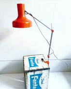 Vintage schaarlamp bureaulamp klemlamp, Gebruikt, Vintage, Ophalen of Verzenden, Metaal