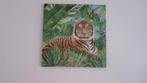 TOILE SUR CADRE BOIS 80 X 80 CM TIGRE MAISON DU MONDE, Ophalen, Nieuw, Schilderij
