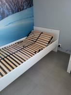 Omvormbaar bed + nachtkastje,bopita manhatten,, Comme neuf, Enlèvement, 180 cm ou plus, 85 à 100 cm