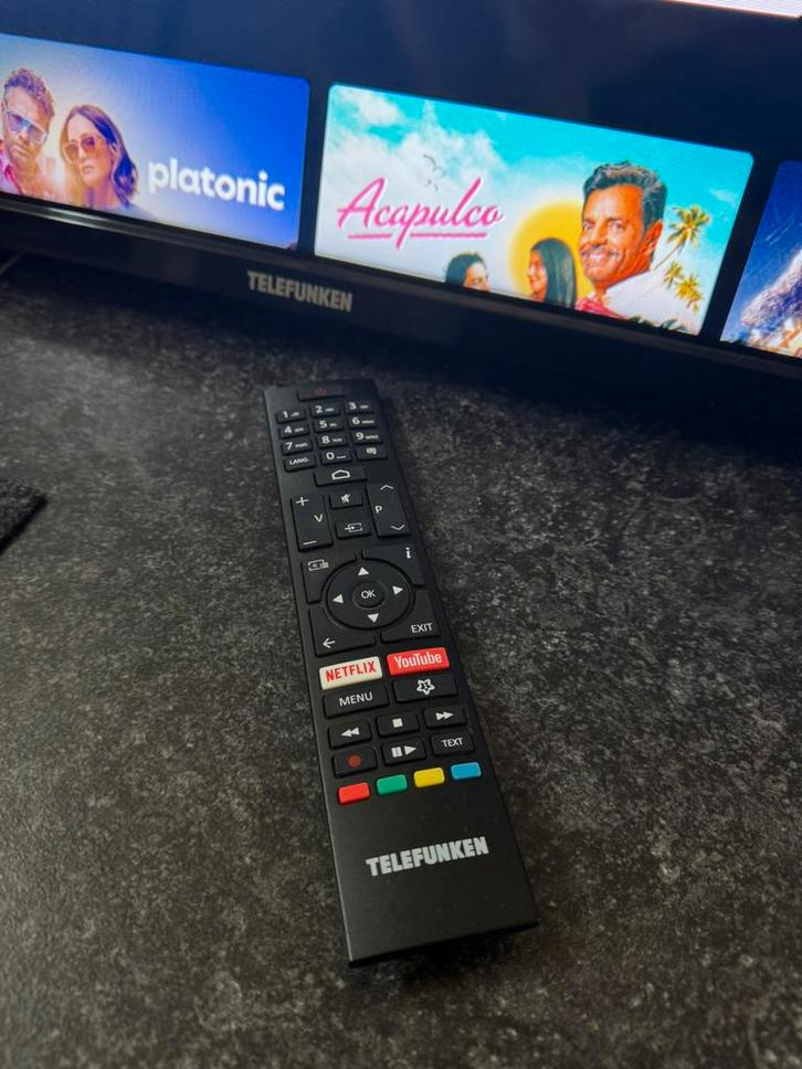 Smart et androïde tv telefunken 32 inch 82 cm wifi, TV, Hi-fi & Vidéo, Télévisions, Comme neuf, Smart TV, Enlèvement