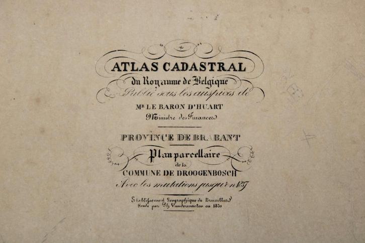 oude kaart van Drogenbos, Ph. Vandermaelen, 19de E, Antiek en Kunst, Curiosa en Brocante, Ophalen of Verzenden