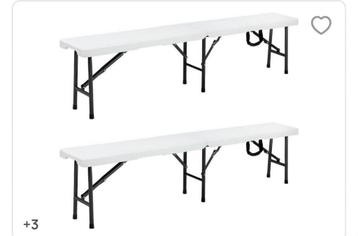  tuinbank in een set van 2,picknickbanken beschikbaar voor biedingen