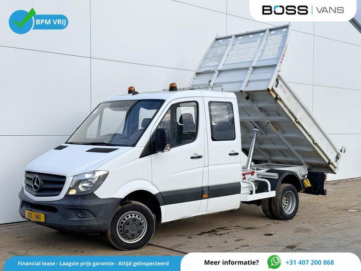 Mercedes-Benz Sprinter 514 2.2 CDI Kipper Dubbellucht 3.5t t, Auto's, Bestelwagens en Lichte vracht, Bedrijf, Te koop, ABS, Airconditioning