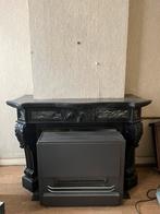 Antieke zwart marmeren schouw - 1877, Ophalen, Gebruikt