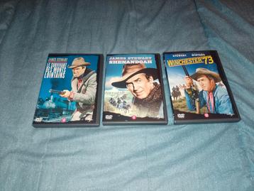Te koop set van 3 James Stewart film-dvd's  beschikbaar voor biedingen