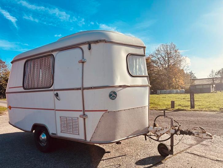 Eriba Puck, début des années 70 (1971) 320 kg/470 kg max, Caravanes & Camping, Caravanes, Particulier, jusqu'à 3, jusqu'à 500 kg