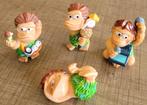 4 miniatuurfiguurtjes: Holbewoners (Kindersurprise), Comme neuf, Enlèvement ou Envoi