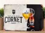 Metalen reclamebord Cornet, Ophalen of Verzenden, Reclamebord
