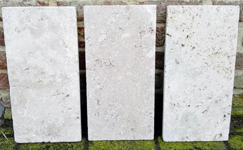 Natuursteen travertino tegels. Nieuw!, Doe-het-zelf en Bouw, Tegels, Nieuw, Vloertegels, Overige materialen, Ophalen