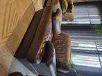 Lederen fauteuil (bruin), Huis en Inrichting, Fauteuils, Ophalen, Zo goed als nieuw, 100 tot 125 cm, Relax lounge