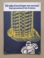 Vintage Kartonnen plaat Michelin op  plastic rug, Ophalen, Gebruikt, Reclamebord