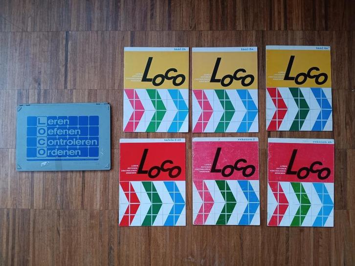 Grote oude loco met 6 boekjes, Kinderen en Baby's, Speelgoed | Educatief en Creatief, Zo goed als nieuw, Taal en Lezen, Rekenen
