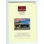 Rover 216 Instructieboekje 1989 #1 Nederlands, Autos : Divers, Modes d'emploi & Notices d'utilisation, Enlèvement ou Envoi