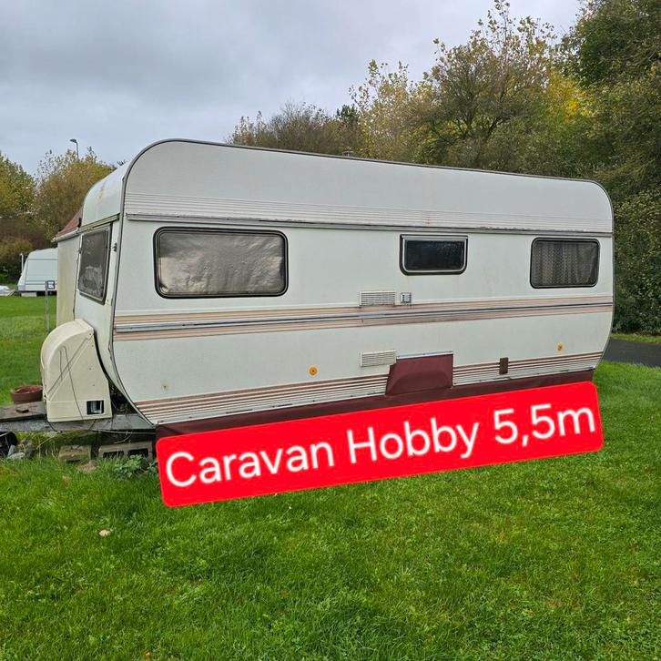 Caravan Hobby 6m voortent camping verbouwingen werfkeet bouw, Caravans en Kamperen, Caravanaccessoires, Ophalen