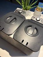 Domo Dubbele Frituurpan - 1850/2200W - 2 x 3L, 2 à 3 litres, Enlèvement, Utilisé, Friteuse duo