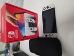 Nintendo switch Oled wit compleet, Ophalen of Verzenden, Zo goed als nieuw, Switch OLED