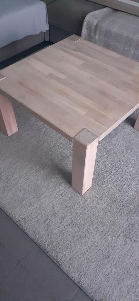 Salontafel  eik ., Huis en Inrichting, Tafels | Salontafels, Minder dan 50 cm, 50 tot 100 cm, 50 tot 100 cm, Vierkant, Eikenhout