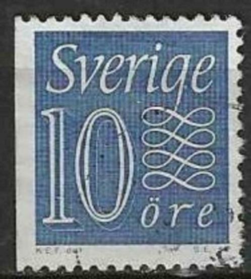 Zweden 1957 - Yvert 417a - Cijfers - 10 ore (ST), Timbres & Monnaies, Timbres | Europe | Scandinavie, Affranchi, Suède, Envoi