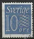 Zweden 1957 - Yvert 417a - Cijfers - 10 ore (ST), Timbres & Monnaies, Timbres | Europe | Scandinavie, Suède, Affranchi, Envoi