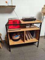 Vinylmeubel in eik en metaal b87h83d47, 25 à 50 cm, Métal, 50 à 100 cm, Comme neuf