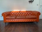 Chaise orange trois places Chesterfield, Trois personnes, Moins de 75 cm, Moins de 150 cm, Enlèvement