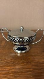 Sucrier en verre bleu vintage, Ophalen