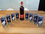 Eristof Red vodka + 19 collectible Eristoff glazen, Enlèvement ou Envoi, Comme neuf, Pleine